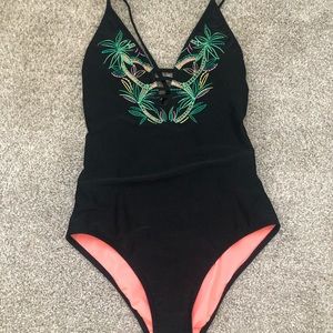 Gianni Bini one piece black swimsuit.